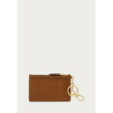 ラルフローレン レディース 財布 アクセサリー LEATHER ZIP CARD CASE - Wallet - brown