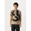 カール ラガーフェルド ジーンズ メンズ Tシャツ トップス MONOGRAM BLEACHED - Print T-shirt - desert taupe