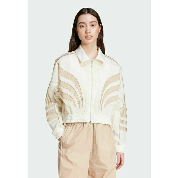 アディダスオリジナルス レディース ジャケット&ブルゾン アウター ATLANTA CUT LINE LOOSE NYLON TRACK - Training jacket - cloud white