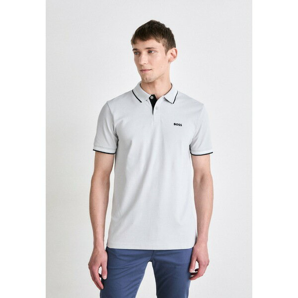 ボス メンズ Tシャツ トップス PAUL - Polo shirt - light/pastel grey