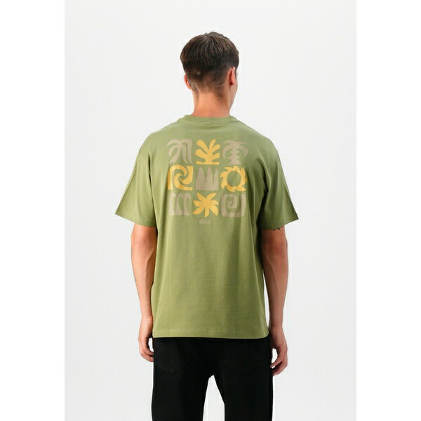 クイックシルバー メンズ Tシャツ トップス SUN FLOW - Print T-shirt - loden greenのサムネイル
