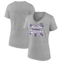 ファナティクス レディース Tシャツ トップス Northwestern Wildcats Fanatics Branded Women's 2023 NCAA Big Ten Softball Conference Tournament Champions VNeck TShirt Gray