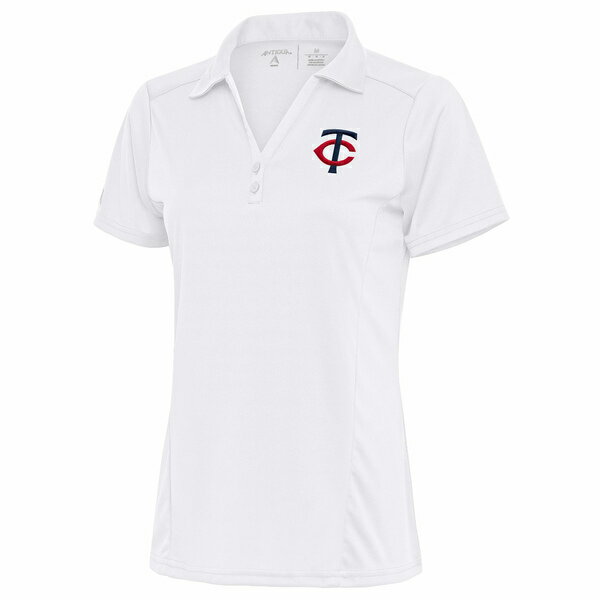 アンティグア レディース ポロシャツ トップス Minnesota Twins Antigua Women's Tribute Polo White