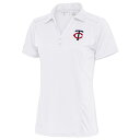 アンティグア レディース ポロシャツ トップス Minnesota Twins Antigua Women's Tribute Polo White