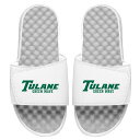 アイスライド メンズ サンダル シューズ Tulane Green Wave ISlide Alternate Slide Sandals White