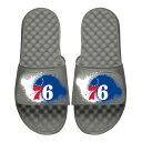 アイスライド メンズ サンダル シューズ Philadelphia 76ers ISlide Spray Paint Slide Sandals Gray