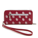 G[OEBO fB[X z ANZT[ Oklahoma Sooners Women's Zip Around Wristlet Wallet