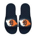 アイスライド メンズ サンダル シューズ Detroit Tigers ISlide Spray Paint Slide Sandals Navy