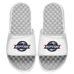 アイスライド メンズ サンダル シューズ New York Riptide ISlide Primary Logo Slide Sandals White