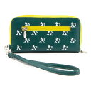 G[OEBO fB[X z ANZT[ Oakland Athletics Women's Zip Around Wristlet Wallet