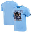 プロスタンダード メンズ Tシャツ トップス Jaren Jackson Jr., Ja Morant, Desmond Bane Memphis Grizzlies Pro Standard Multi Lineup TShirt Light Blue