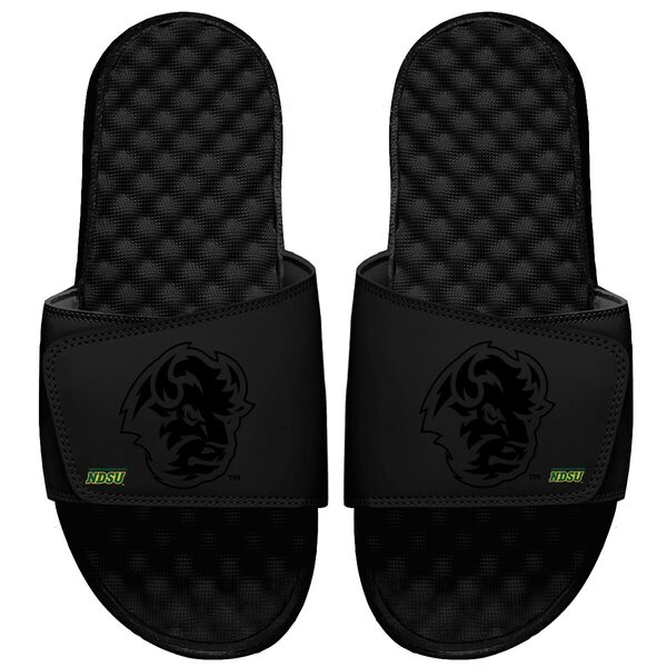 アイスライド メンズ サンダル シューズ NDSU Bison ISlide Tonal Pop Slide Sandal Black