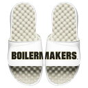 アイスライド メンズ サンダル シューズ Purdue Boilermakers ISlide Split Slide Sandals White