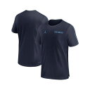 ジョーダン メンズ シャツ トップス Men's North Carolina Tar Heels 2024 Sideline Coach Performance Top Navy, Light Blue