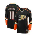 ファナティクス レディース カットソー トップス Women's Trevor Zegras Black Anaheim Ducks Home Breakawa...