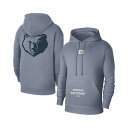 ジョーダン メンズ パーカー・スウェットシャツ アウター Men's Gray Memphis Grizzlies Courtside Statement Edition Pullover Hoodie Gray(4)