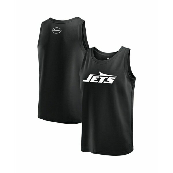 ファナティクス メンズ シャツ トップス Men's Black New York Jets Elements Tank Top Black