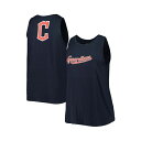 ニューエラ レディース カットソー トップス Women's Navy Cleveland Guardians Plus Size Tank Top Navy