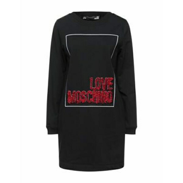 【送料無料】 モスキーノ レディース ワンピース トップス Mini dresses Black