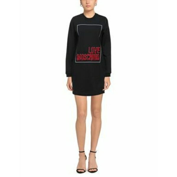 【送料無料】 モスキーノ レディース ワンピース トップス Mini dresses Black