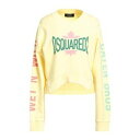 【送料無料】 ディースクエアード レディース パーカー・スウェットシャツ アウター Sweatshirts Yellow