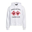 【送料無料】 ディースクエアード レディース パーカー・スウェットシャツ アウター Sweatshirts White