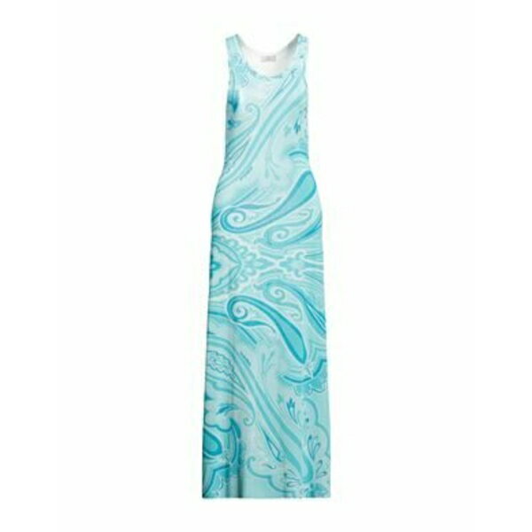 【送料無料】 エトロ レディース ワンピース トップス Maxi dresses Azure