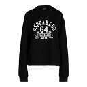 【送料無料】 ディースクエアード レディース パーカー・スウェットシャツ アウター Sweatshirts Black