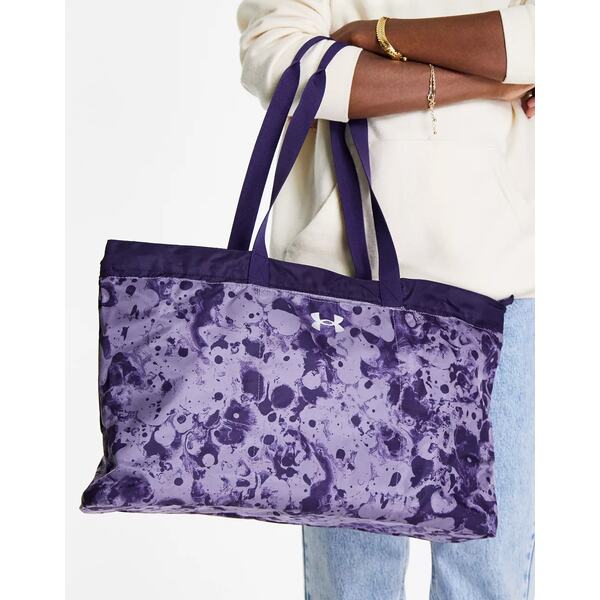 アンダーアーマー レディース トートバッグ バッグ Under Armour Favorite tote bag in purple marble PURPLE