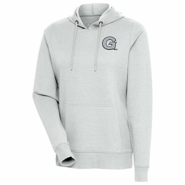 ƥ ǥ ѡåȥ  Georgetown Hoyas Antigua Women's Action Pullover Hoodie Heather Gray