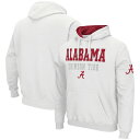 楽天astyコロシアム メンズ パーカー・スウェットシャツ アウター Alabama Crimson Tide Colosseum Sunrise Pullover Hoodie White