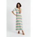 シンティアンドパーカー レディース ワンピース トップス Women's Chinti & Parker Cotton Chevron Stitch Dress Cream