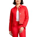 ジョーンズニューヨーク レディース ジャケット&ブルゾン アウター Women's Patch-Pocket Denim Jacket Rouge