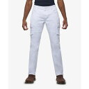 エックスレイ メンズ デニムパンツ ボトムス Men's Slim Fit Stretch Cargo Jeans White