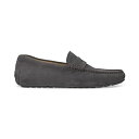 ヒューゴボス メンズ スリッポン・ローファー シューズ Men's Noel Suede Penny Loafer Medium Grey