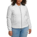 リーバイス レディース ジャケット&ブルゾン アウター Women's Diamond Quilted Casual Bomber Jacket, XS - 4...