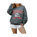 ゲームデイ レディース カットソー トップス Women's Charcoal Buffalo Bills Seal The Deal Premium Fleece Drop Shoulder Pullover Sweatshirt Charcoal