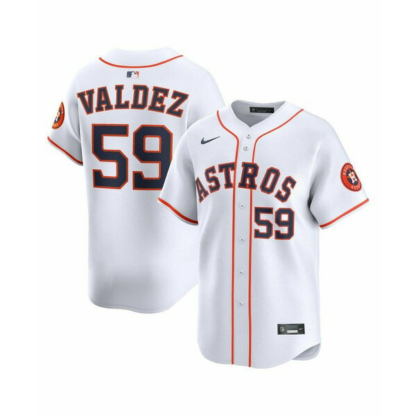 ナイキ メンズ シャツ トップス Men's Framber Valdez White Houston Astros Home Limited Player Jersey White