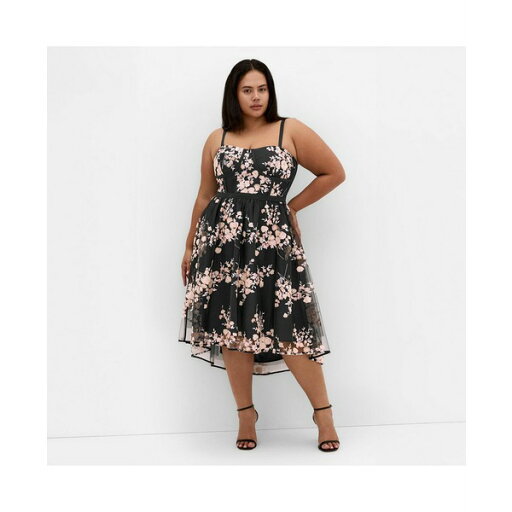 シティーシック レディース ワンピース トップス Plus Size Ambrosia Strapless Tulle Dress Black シティーシック レディース ワンピース トップス Plus Size Ambrosia Strapless Tulle Dress Black