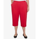 アルフレッドダナー レディース カジュアルパンツ ボトムス Plus Size Land of The Free Star-Studded Capri Pant...
