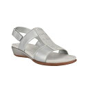 イージースピリット レディース サンダル シューズ Women's Hazel Embellished Slingback Sandals Silver(4)