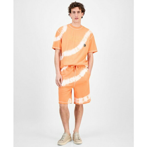 ヒューゴボス メンズ カジュアルパンツ ボトムス Men's Natisho Cotton Tie-Dye Shorts Medium Orange