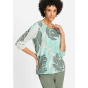 オルセン レディース パーカー・スウェットシャツ アウター Women's Tropic Palm Leaf Jersey Top Jungle khaki