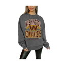 ゲームデイ レディース カットソー トップス Women's Charcoal Washington Commanders Long Weekend Premium Fleece Drop Shoulder Pullover Sweatshirt Charcoal