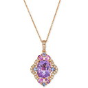 ルヴァン レディース ネックレス・チョーカー・ペンダントトップ アクセサリー Multi-Gemstone (4-1/4 ct. t.w.) & Nude Di...