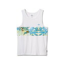 クイックシルバー メンズ シャツ トップス Men's Blueweed Stripe Tank Top White