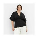 シティーシック レディース カットソー トップス Plus Size Island Sun Top Black(4)