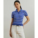 ラルフローレン レディース ニット&セーター アウター Women's Striped Cable-Knit Cotton Polo Sweater Blue ...