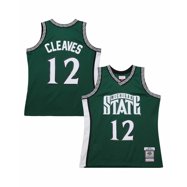 ミッチェル&ネス メンズ シャツ トップス Men's Mateen Cleaves Green Michigan State Spartans 1999/00 Swingman Jersey Green