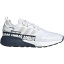 adidas アディダス メンズ スニーカー 【adidas ZX 2K Boost】 サイズ US_9.5(27.5cm) Bold Logo Graphic White Navy